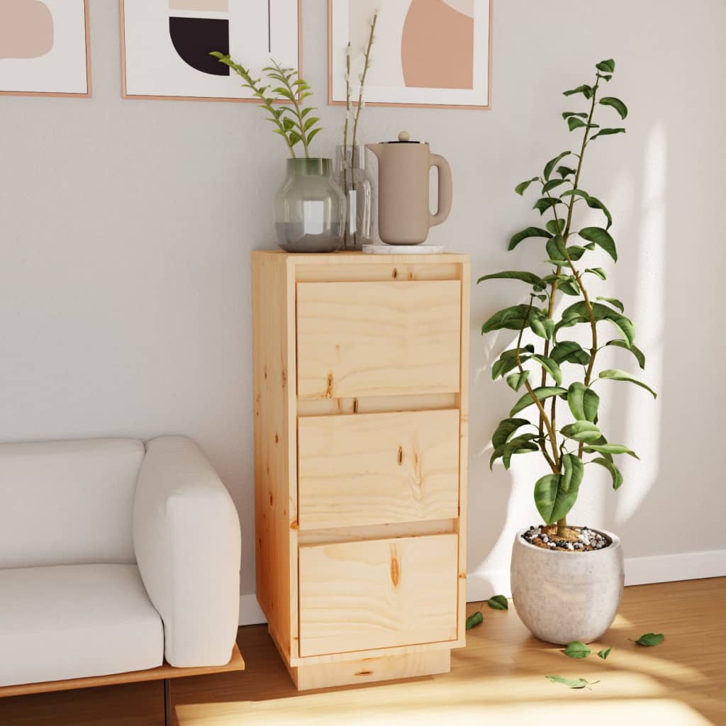 Credenza 32x34x75 cm in Legno Massello di Pino | homemem39
