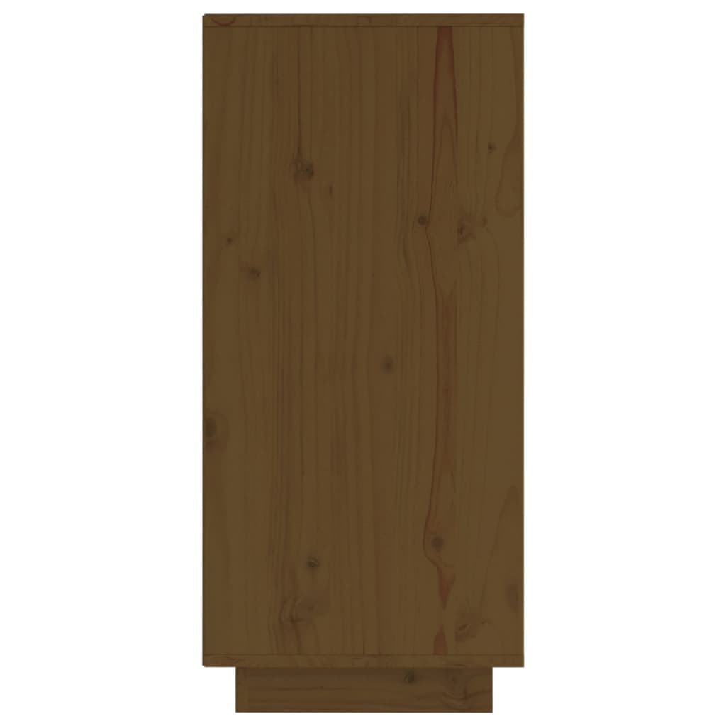Credenza Marrone Ambra 60x34x75 cm in Legno Massello di Pino - homemem39