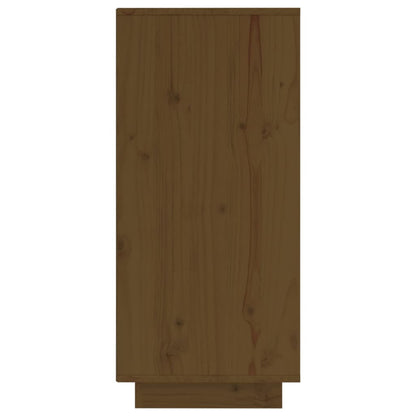 Credenza Marrone Ambra 60x34x75 cm in Legno Massello di Pino - homemem39