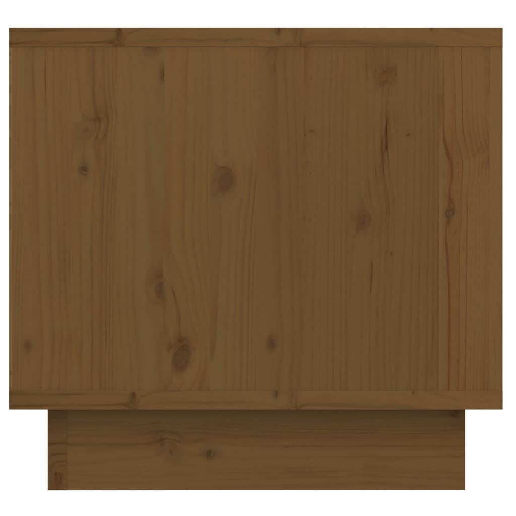 Comodini 2 pz Ambrati 35x34x32 cm in Legno Massello di Pino - homemem39