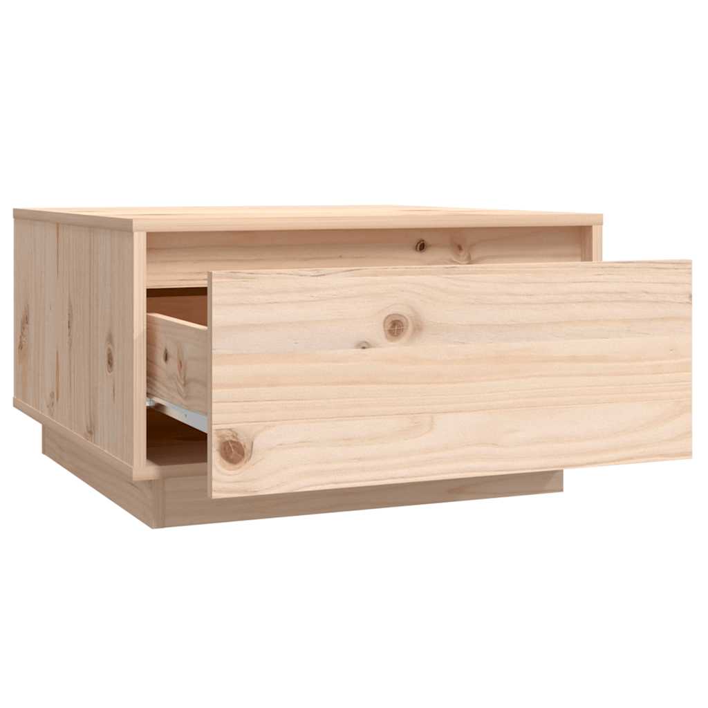 Tavolino da Salotto 55x56x32 cm Legno Massello di Pino | homemem39