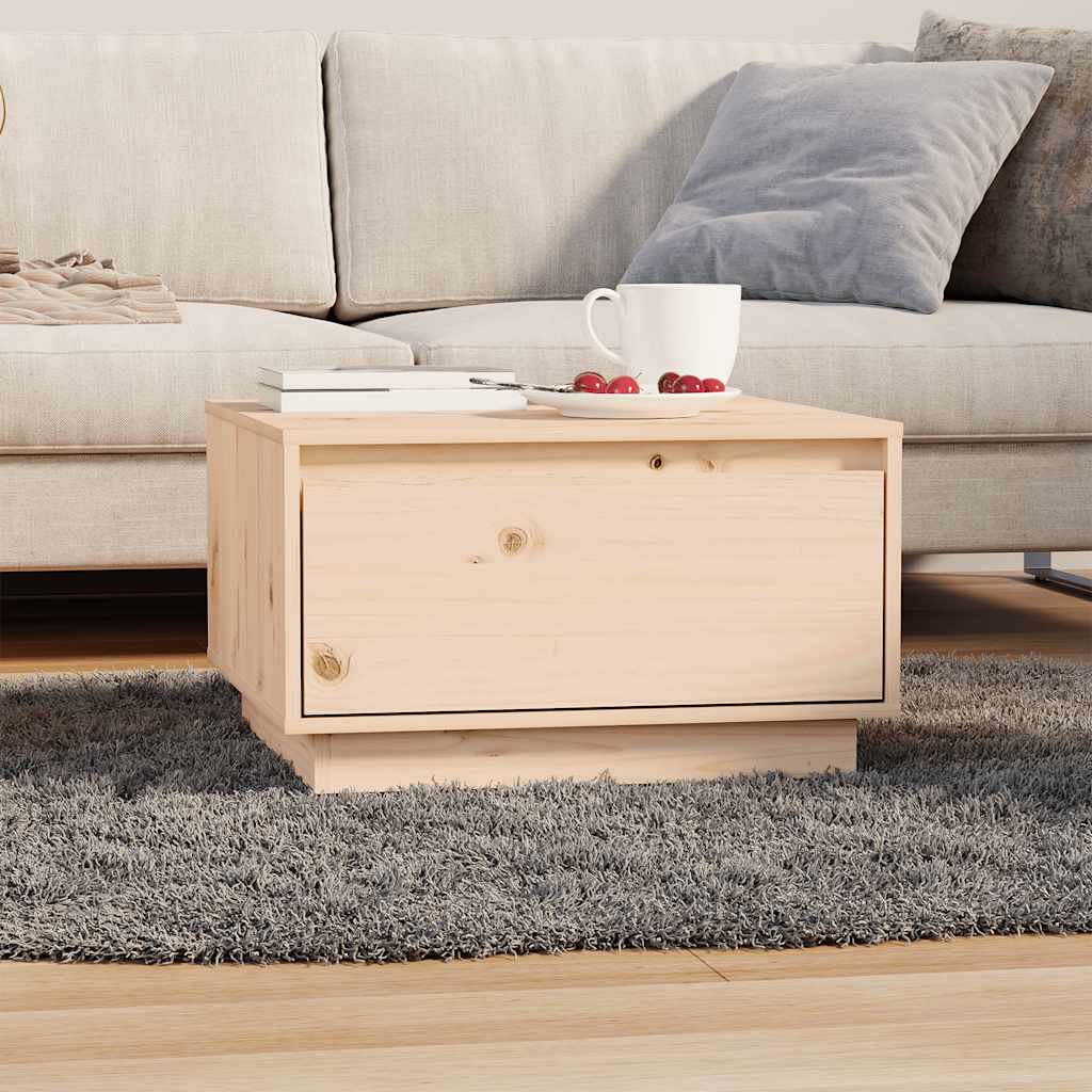 Tavolino da Salotto 55x56x32 cm Legno Massello di Pino | homemem39