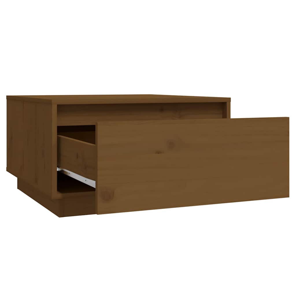 Tavolino da Salotto ambra 55x56x32 cm in Legno Massello di Pino | homemem39