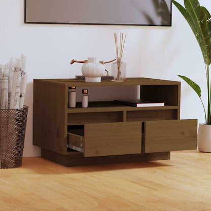 Mobile Porta TV Ambra 60x35x37 cm in Legno Massello di Pino
