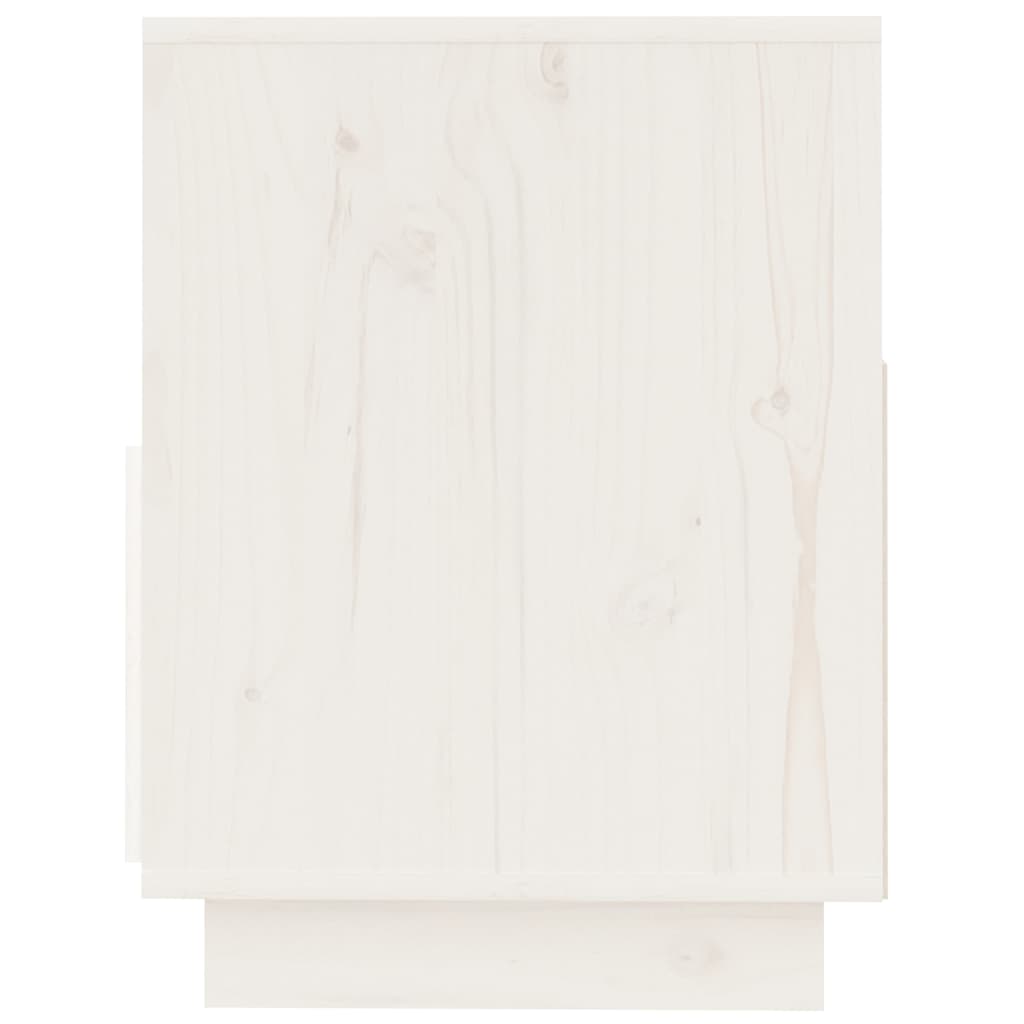 Mobile Porta TV Bianco 140x37x50 cm in Legno Massello di Pino | homemem39