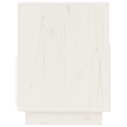 Mobile Porta TV Bianco 140x37x50 cm in Legno Massello di Pino | homemem39