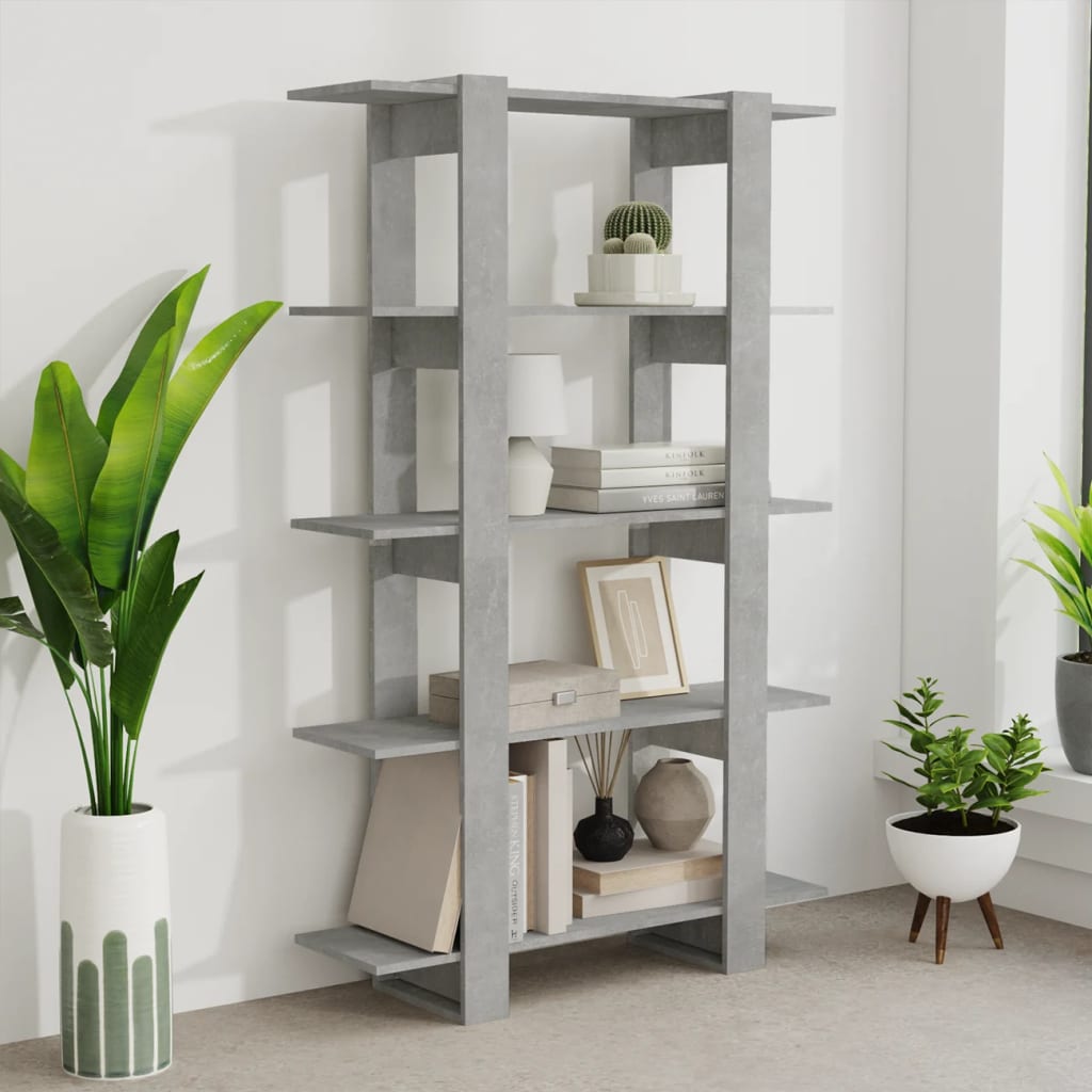 Libreria/Divisorio Grigio Cemento 100x30x160 cm | homemem39