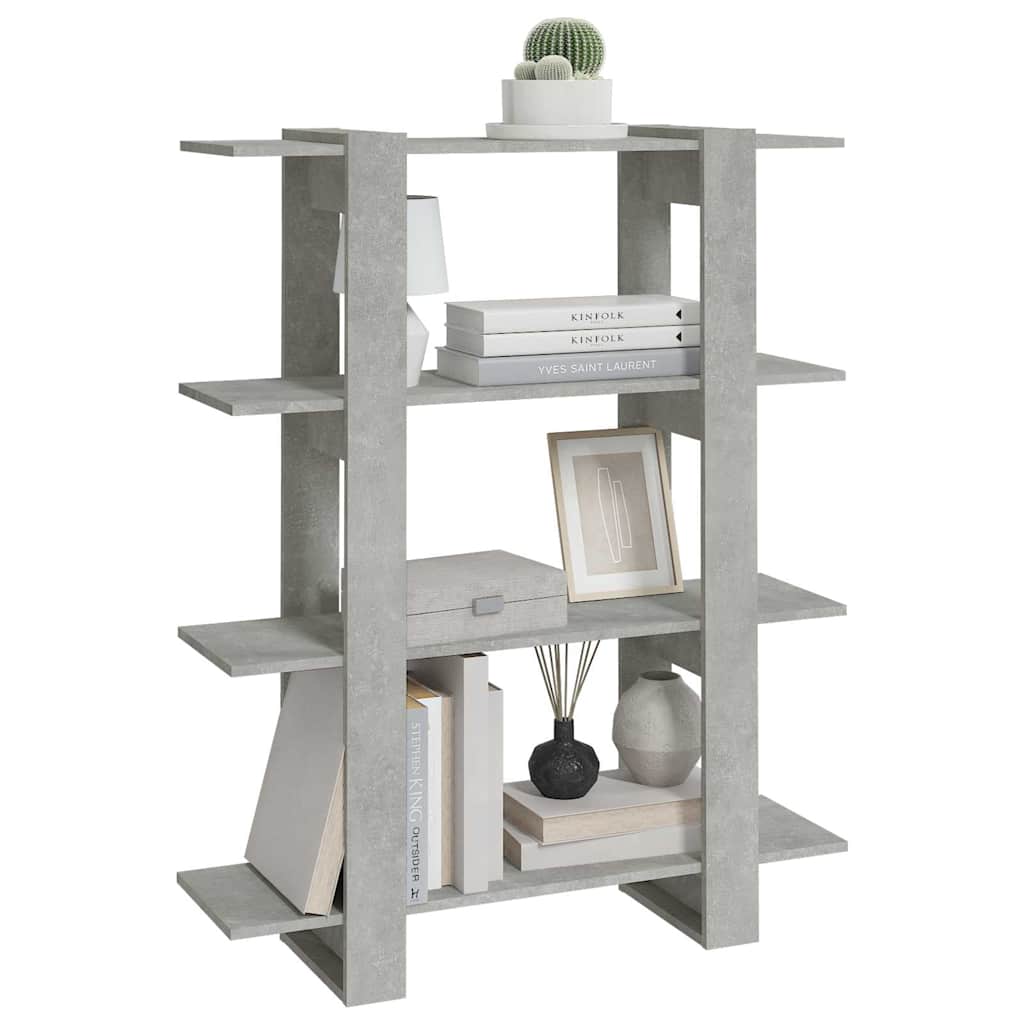 Libreria/Divisorio Grigio Cemento 100x30x123,5 cm