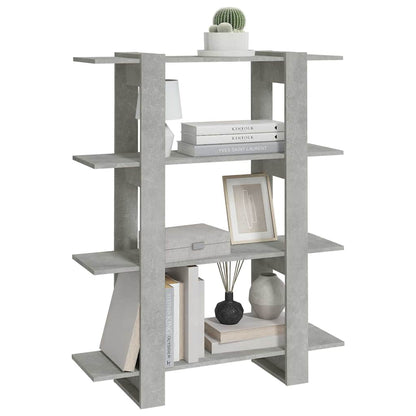 Libreria/Divisorio Grigio Cemento 100x30x123,5 cm