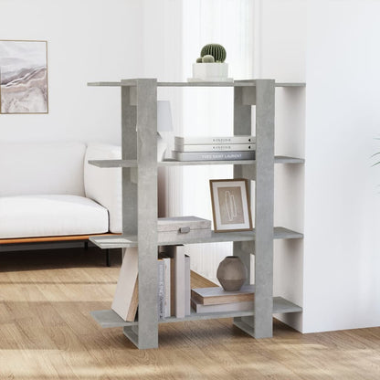 Libreria/Divisorio Grigio Cemento 100x30x123,5 cm | homemem39
