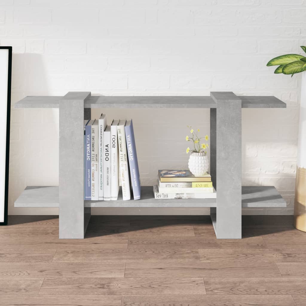 Libreria Grigio Cemento 100x30x51 cm in Legno Multistrato | homemem39