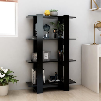 Libreria/Divisorio Nero 80x30x123,5 cm | homemem39