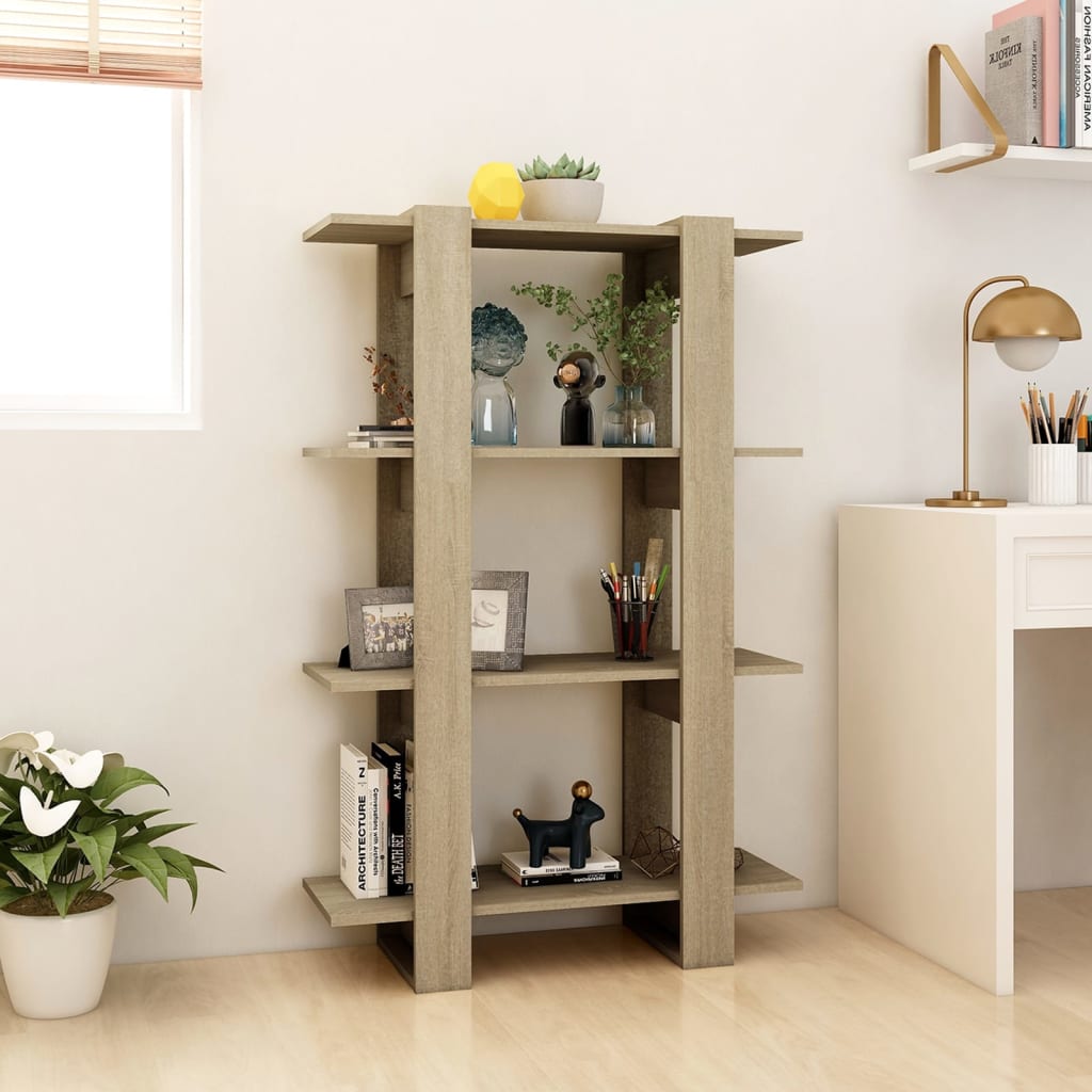 Libreria/Divisorio Rovere Sonoma 80x30x123,5 cm | homemem39