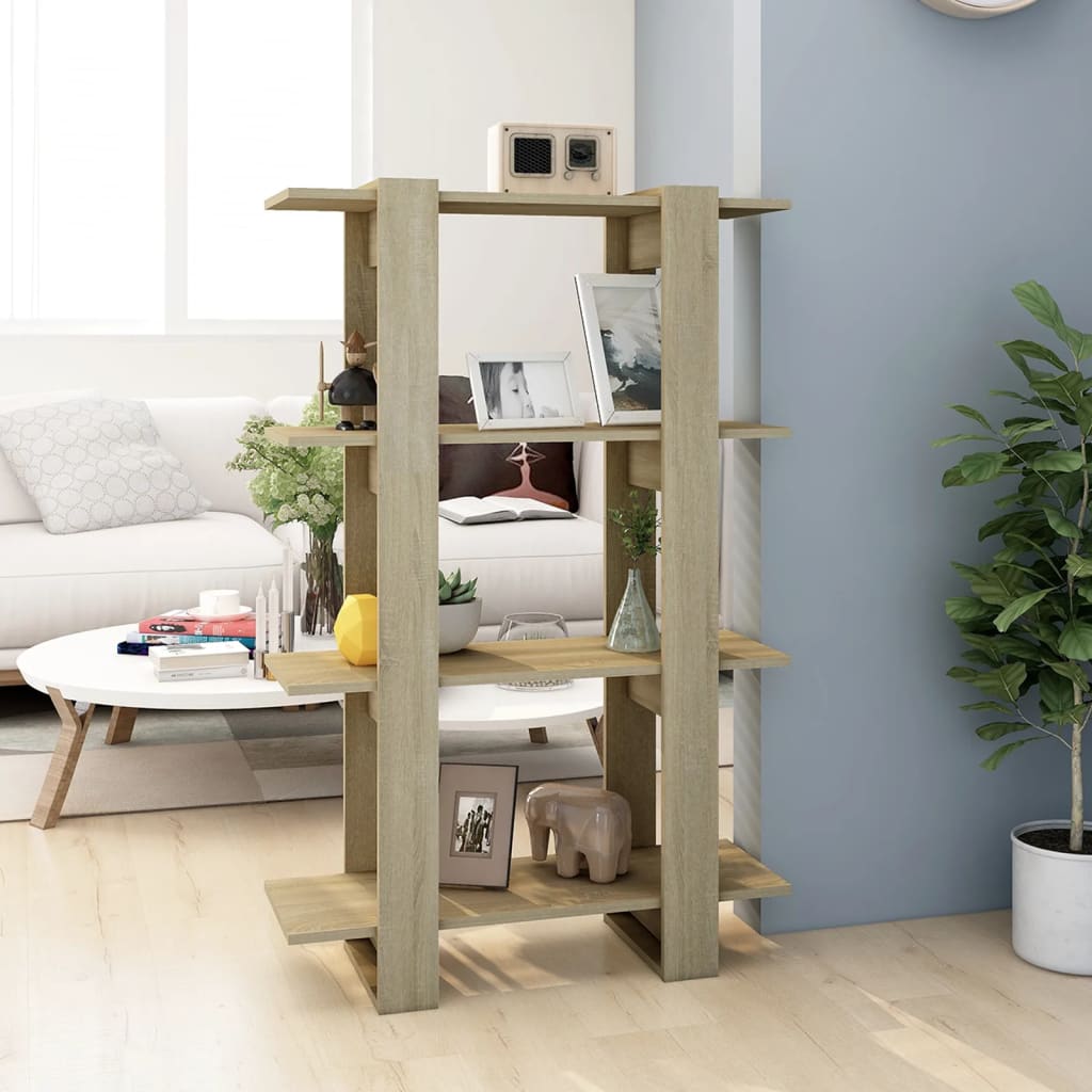Libreria/Divisorio Rovere Sonoma 80x30x123,5 cm | homemem39