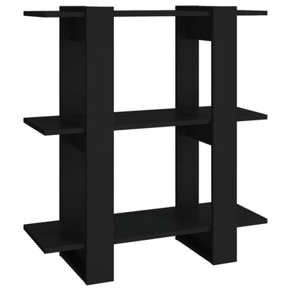 Libreria/Divisorio Nero 80x30x87 cm | homemem39