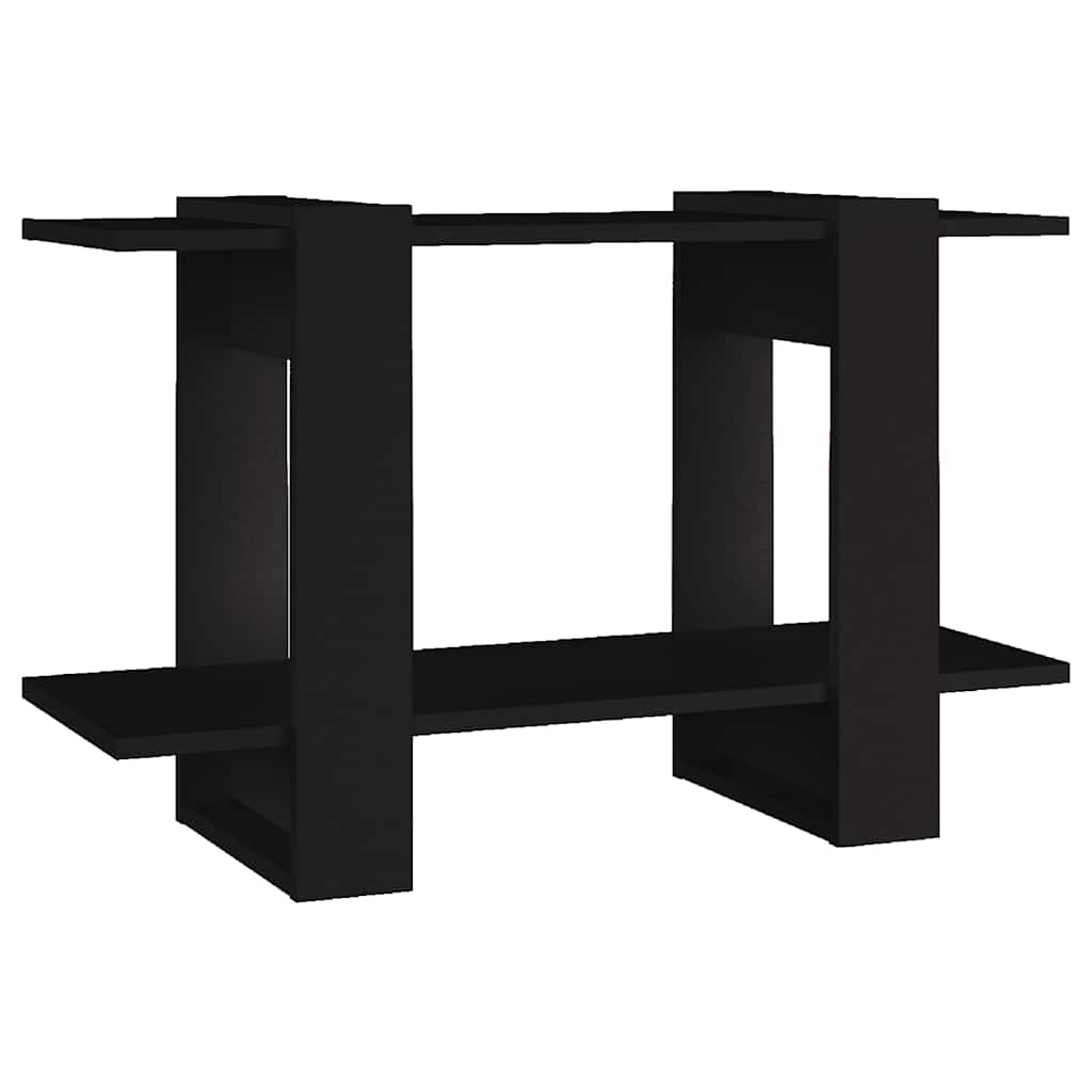 Libreria/Divisorio Nero 80x30x51 cm