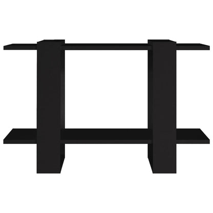 Libreria/Divisorio Nero 80x30x51 cm | homemem39