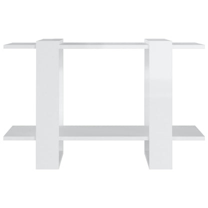 Libreria/Divisorio Bianco Lucido 80x30x51 cm