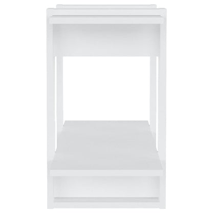 Libreria/Divisorio Bianco Lucido 80x30x51 cm