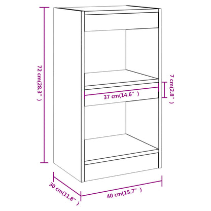 Libreria/Divisorio Rovere Sonoma 40x30x72 cm | homemem39