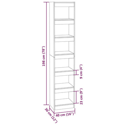 Libreria/Divisorio Grigio Cemento 40x30x198 cm | homemem39