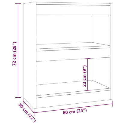Libreria/Divisorio Bianco 60x30x72 cm | homemem39