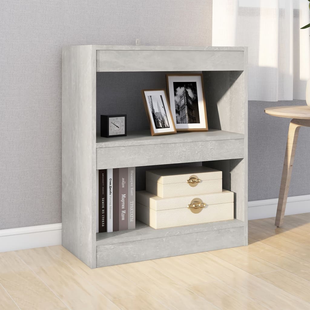 Libreria/Divisorio Grigio Cemento 60x30x72 cm | homemem39