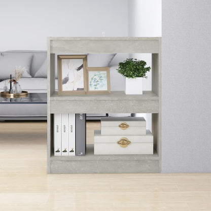 Libreria/Divisorio Grigio Cemento 60x30x72 cm | homemem39