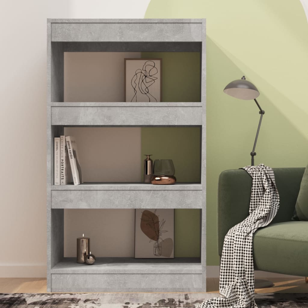 Libreria/Divisorio Grigio Cemento 60x30x103 cm in Truciolato - homemem39