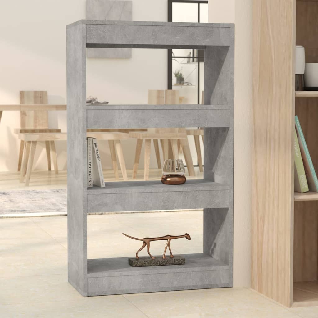 Libreria/Divisorio Grigio Cemento 60x30x103 cm in Truciolato - homemem39