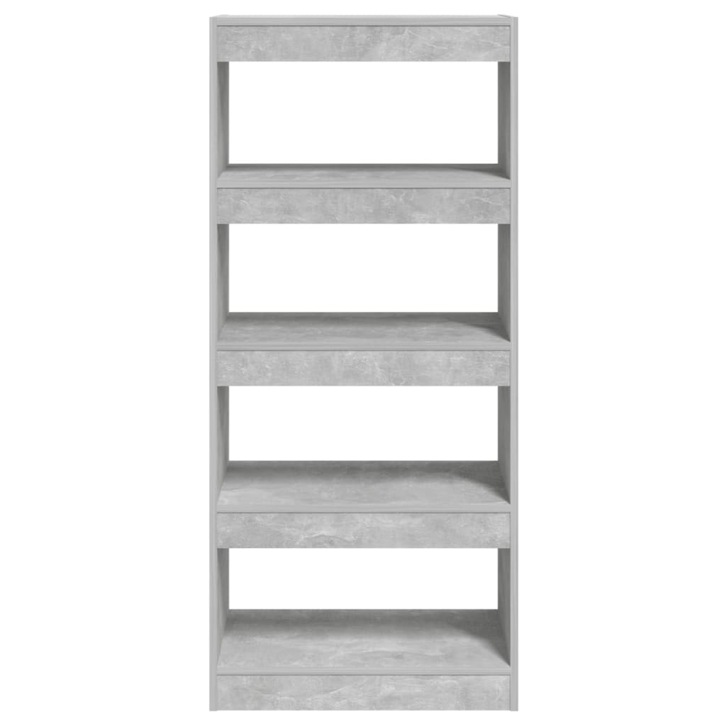 Libreria/Divisorio Grigio Cemento 60x30x135cm Legno Multistrato | homemem39