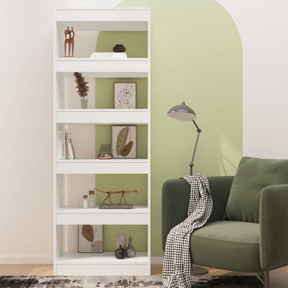 Libreria/Divisorio Bianco 60x30x166 cm in Truciolato | homemem39