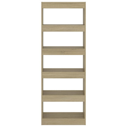 Libreria/Divisorio Rovere Sonoma 60x30x166 cm in Truciolato | homemem39