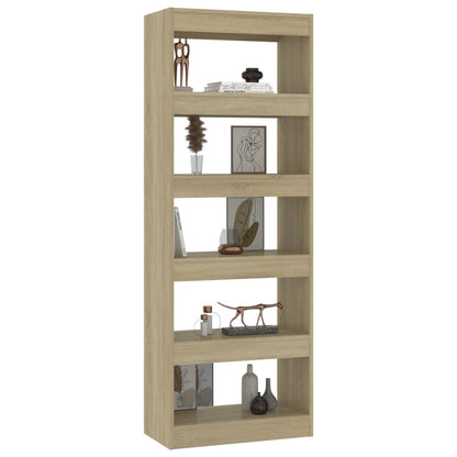 Libreria/Divisorio Rovere Sonoma 60x30x166 cm in Truciolato | homemem39