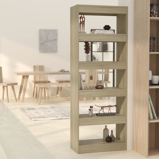 Libreria/Divisorio Rovere Sonoma 60x30x166 cm in Truciolato | homemem39