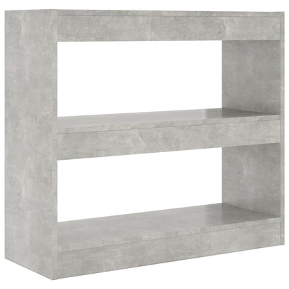 Libreria/Divisorio Grigio Cemento 80x30x72 cm | homemem39