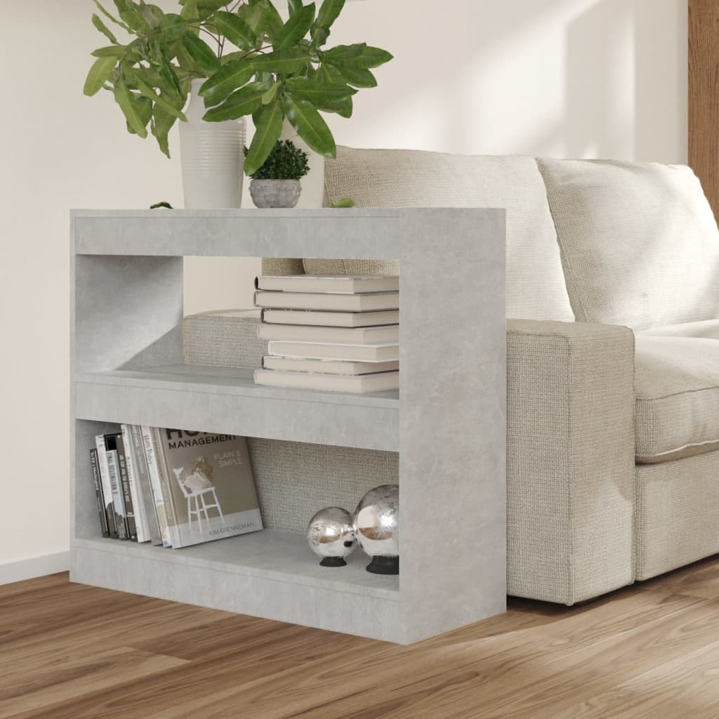 Libreria/Divisorio Grigio Cemento 80x30x72 cm | homemem39