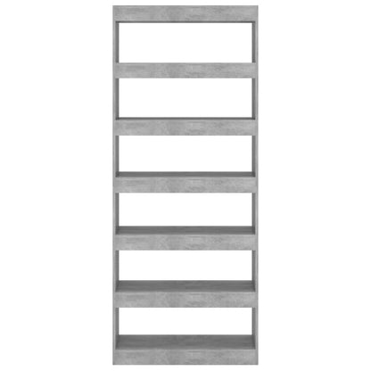 Libreria/Divisorio Grigio Cemento 80x30x198 cm in Truciolato | homemem39