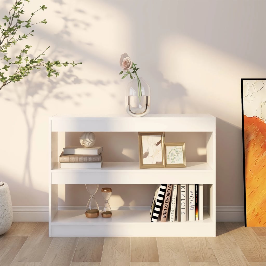 Libreria/Divisorio Bianco 100x30x72 cm | homemem39