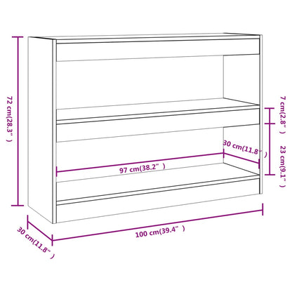 Libreria/Divisorio Bianco 100x30x72 cm | homemem39