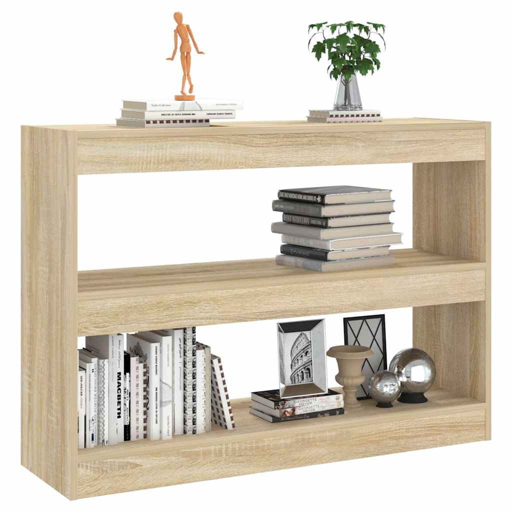Libreria/Divisorio Rovere Sonoma 100x30x72 cm