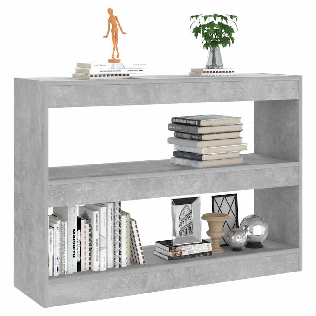Libreria/Divisorio Grigio Cemento 100x30x72 cm