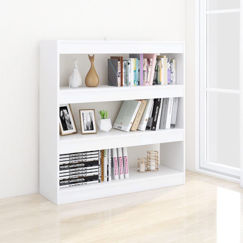 Libreria/Divisorio Bianco 100x30x103 cm | homemem39