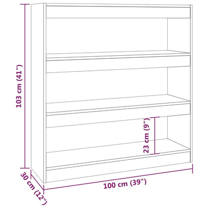 Libreria/Divisorio Rovere Sonoma 100x30x103 cm | homemem39