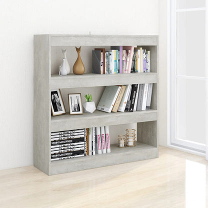 Libreria/Divisorio Grigio Cemento 100x30x103 cm | homemem39