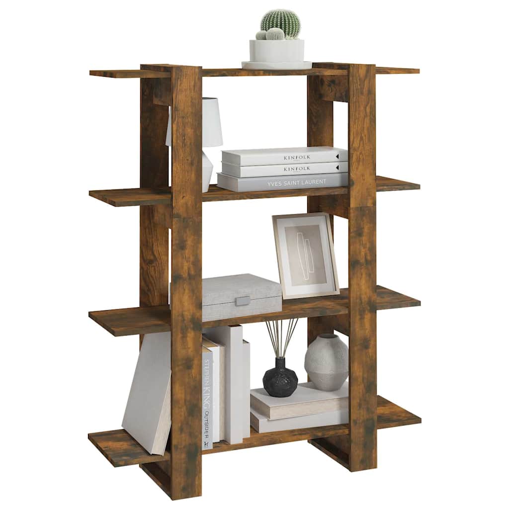 Libreria/Divisorio Rovere Fumo 100x30x123,5 cm