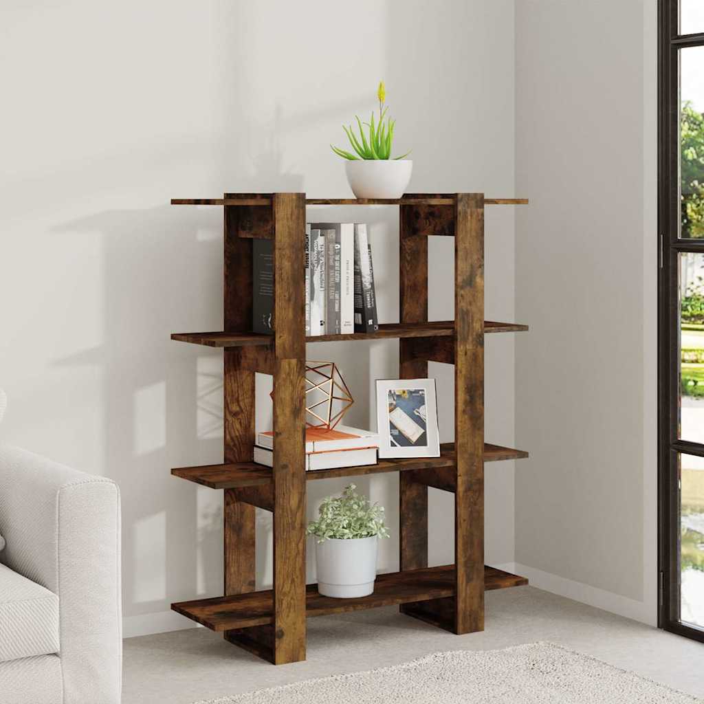 Libreria/Divisorio Rovere Fumo 100x30x123,5 cm