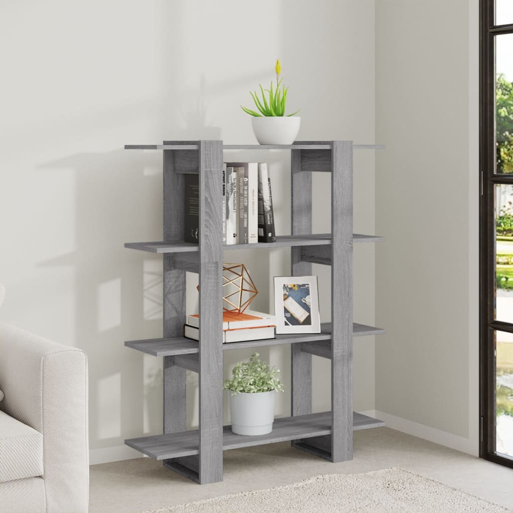 Libreria/Divisorio Grigio Sonoma 100x30x123,5 cm | homemem39