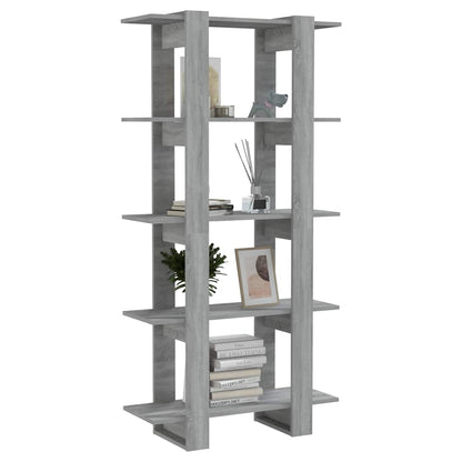 Libreria/Divisorio Grigio Sonoma 80x30x160 cm in Truciolato