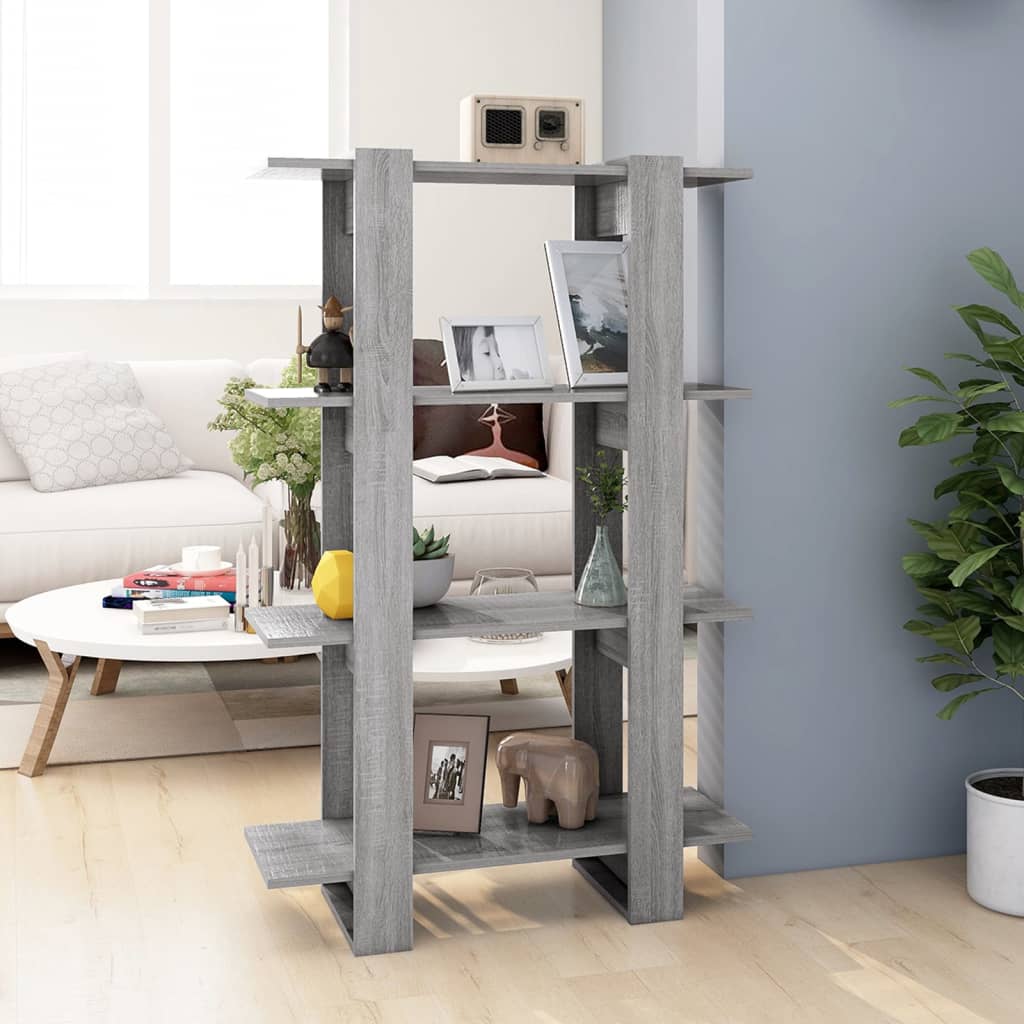 Libreria/Divisorio Grigio Sonoma 80x30x123,5 cm | homemem39